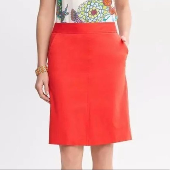 NWT Trina Turk for Banana Republic Red Skirt sz12 - Picture 1 of 10